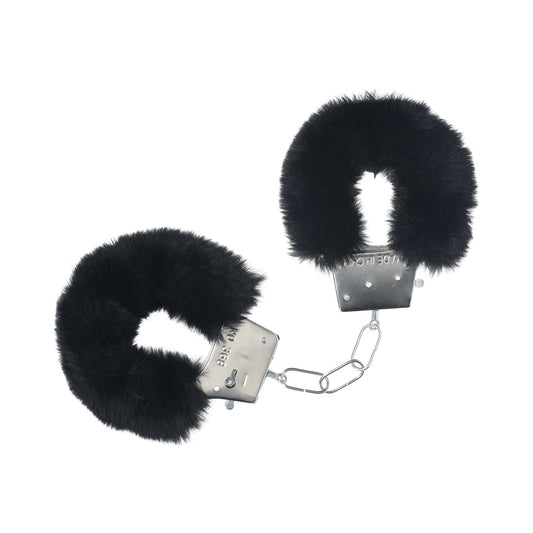 Ouch! Classic Fluffy Handcuffs Black-0